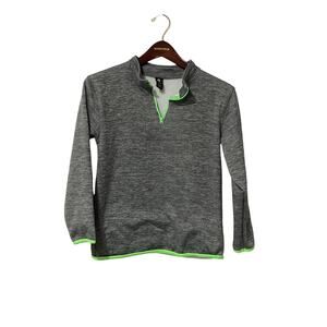 Exersion, Gray and Green Quarter-Zip, Size Youth L 14/16. 1506V